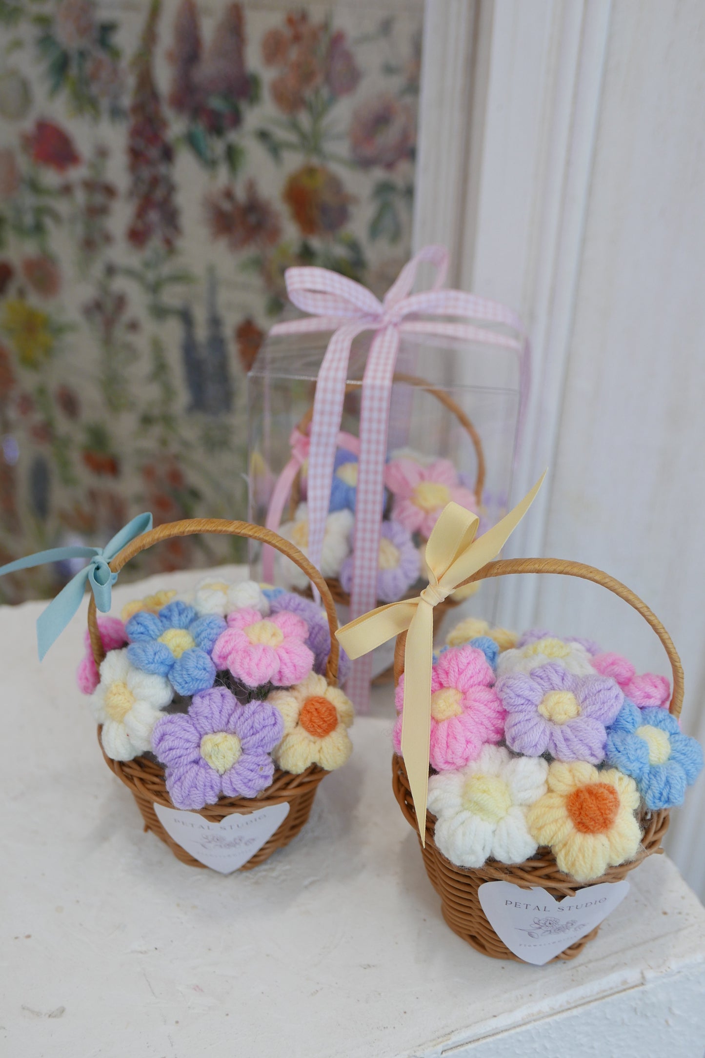 Mini Crotchet Flower Basket
